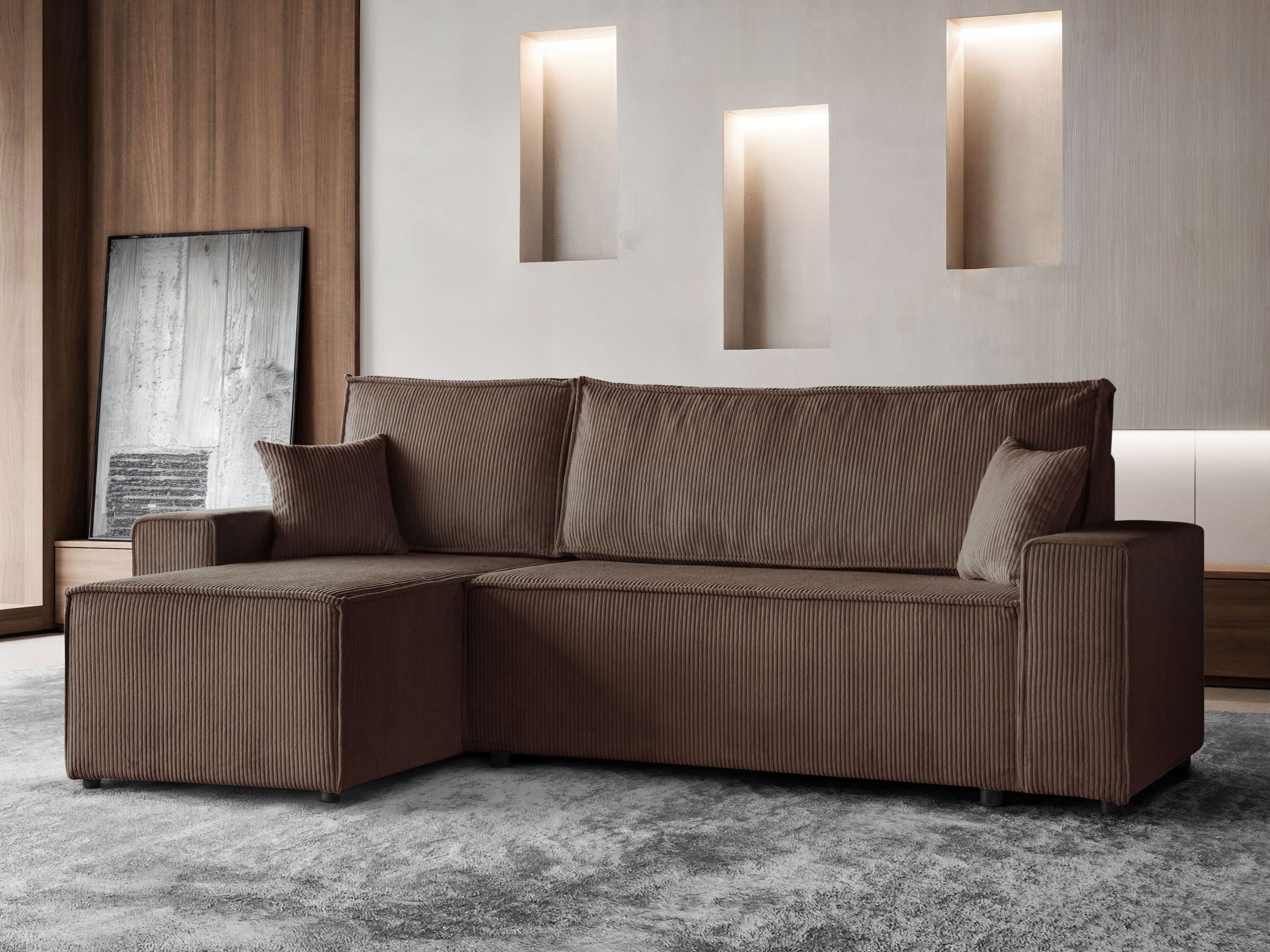 Beautysofa Ecksofa im Cordstoff HEKTOR, mit günstig online kaufen