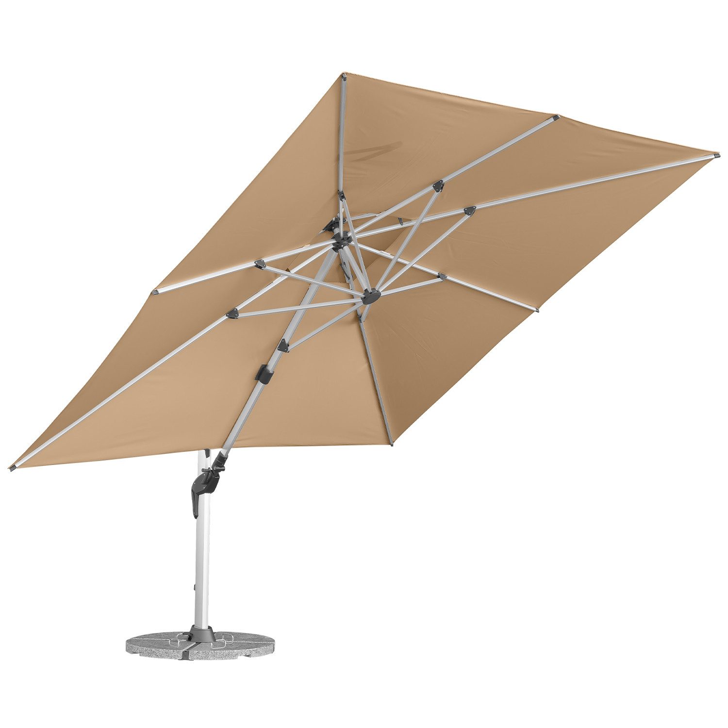 anndora-sonnenschirm Ampelschirm mit Aluminiumgestell, LxB: 350x350 günstig online kaufen