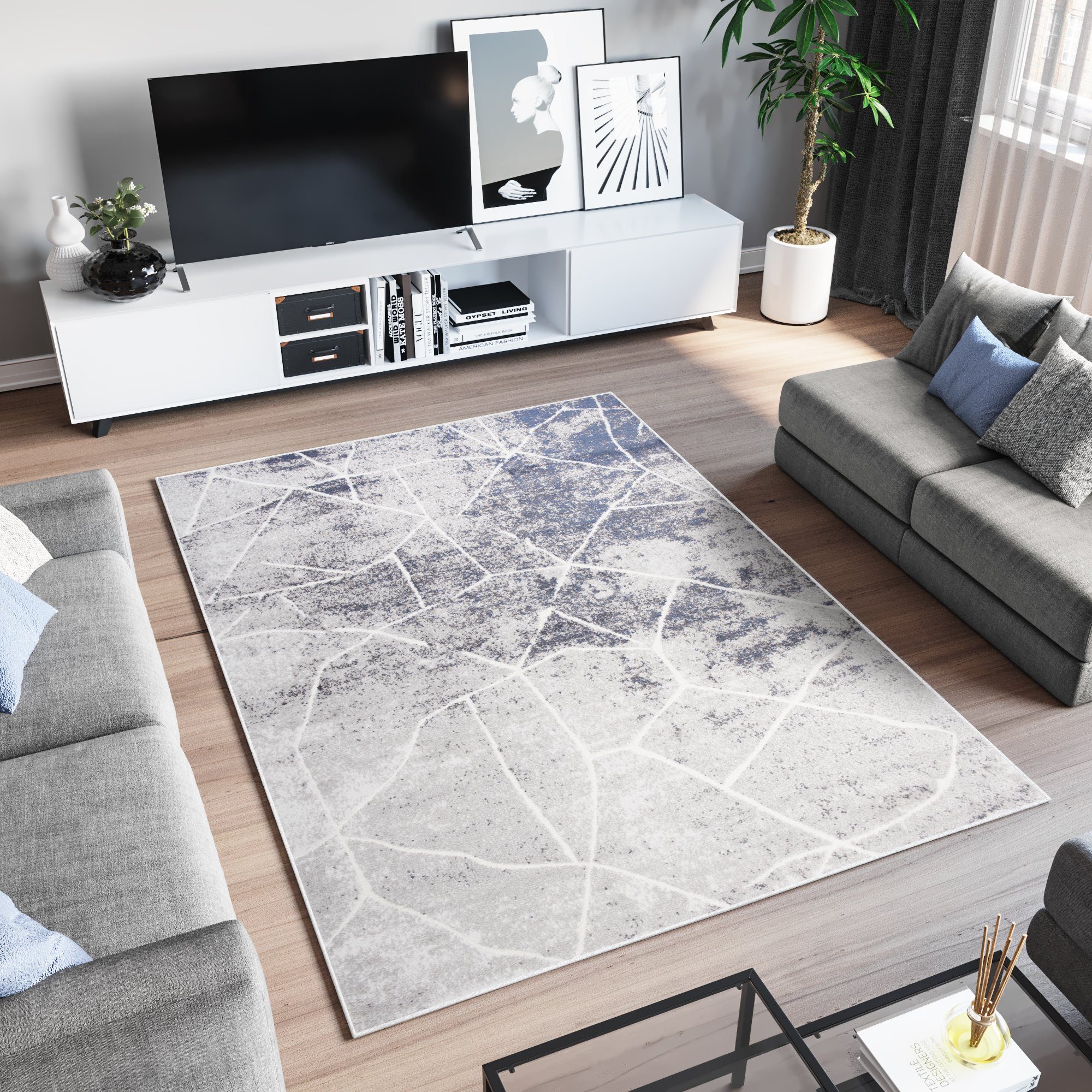 Tapiso Teppich SKY, rechteckig, Höhe: 12 günstig online kaufen