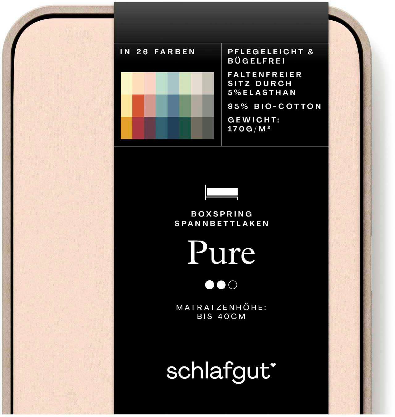 Schlafgut Spannbettlaken PURE BOXSPRING in Gr. günstig online kaufen