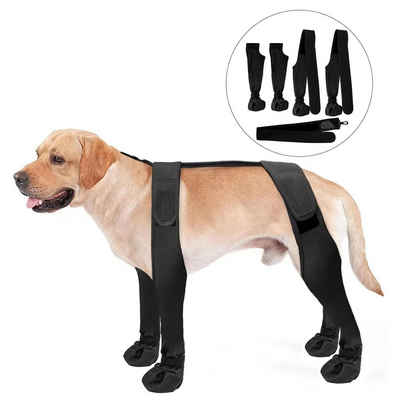 MAGICSHE Pfotenschutz Hundekleid Hundeschuhe Hunde-Halsband wasserdichte Hundestiefel
