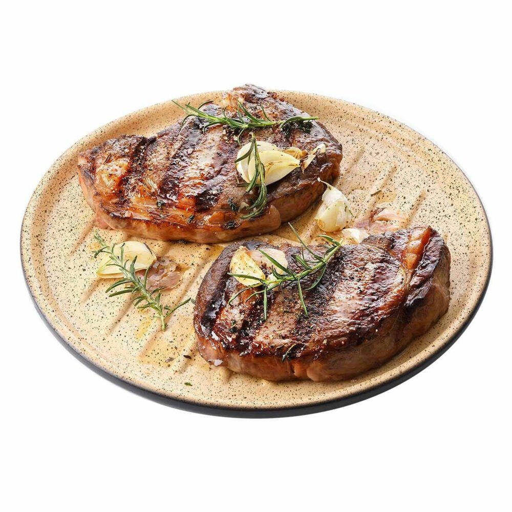 Grillplatte Lafer BBQ Plancha mit Grillstegen 32 cm