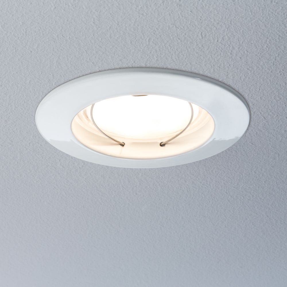 Paulmann LED Einbauleuchte Dezenter LED Einbaustrahler Coin in weiß matt, keine Angabe, Leuchtmittel enthalten: Ja, fest verbaut, LED, warmweiss, Einbaustrahler, Einbauleuchte | Kinderlampen