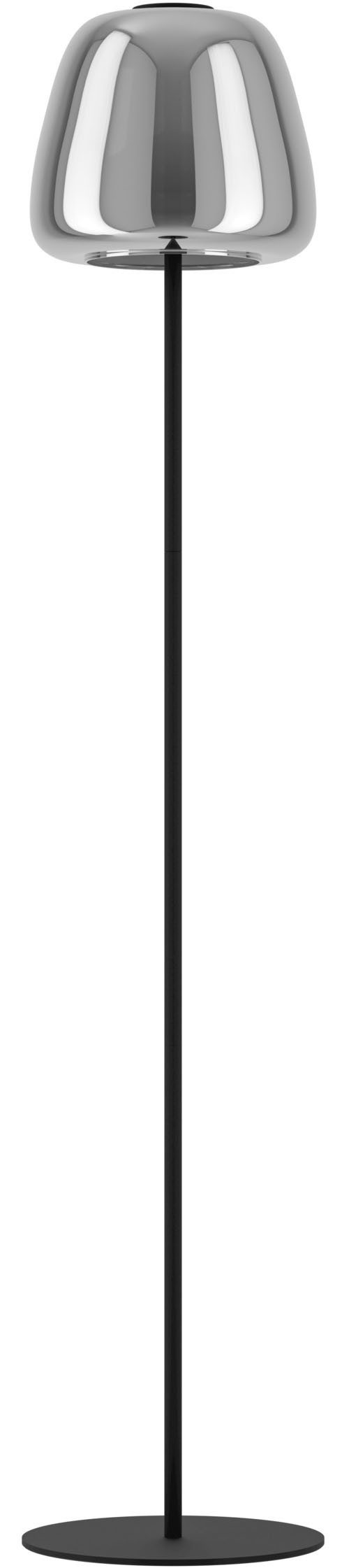 EGLO Stehlampe ALFERO-Z Stehlampe - Stahl - LED - 15,5W - IP20, Bluetooth, CCT - über Fernbedienung, Dimmfunktion, Ein-/Ausschalter, Farbwechsel, Memoryfunktion, Nachtlichtfunktion, RGB, Weckerfunktion, dimmbar über Fernbedienung, mehrere Helligkeitsstufen, LED fest integriert, Kaltweiß, Neutralweiß, Warmweiß, Standleuchte, Leselampe, Wohzimmer, Schlafzimmer, H139,5 x Ø27,5 cm