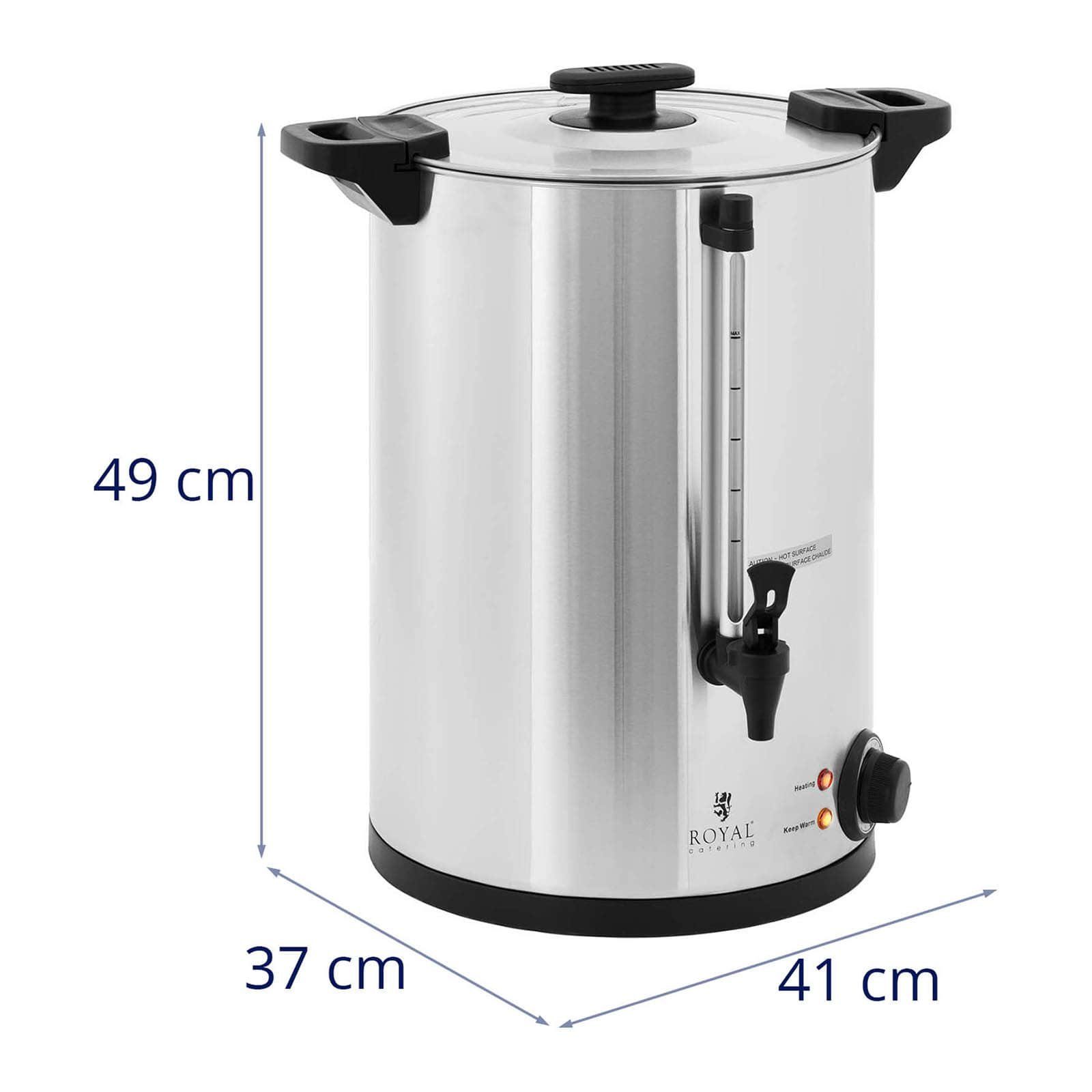 Royal Catering Heißwasserspender Wasserkocher - 2500 W 16.5 W L l, 16.5 2500 - Heißwasserspender - - Edelstahl