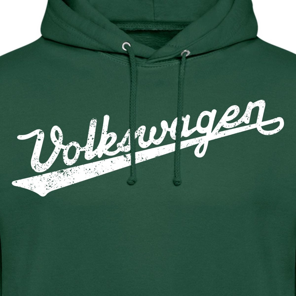 Spreadshirt Hoodie Volkswagen VW Logoschriftzug Retro Weiß Unisex Hoodie (1-tlg)