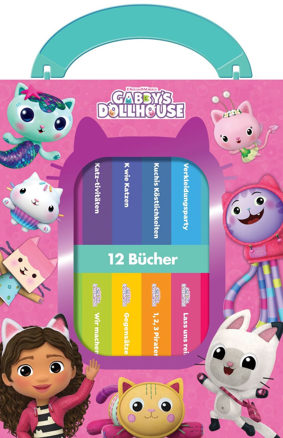Gabby's Dollhouse - Meine erste Bibliothek - Bücherbox mit 12 Pappbild / diverse, Bücherbox mit 12 Pappbilderbüchern, X