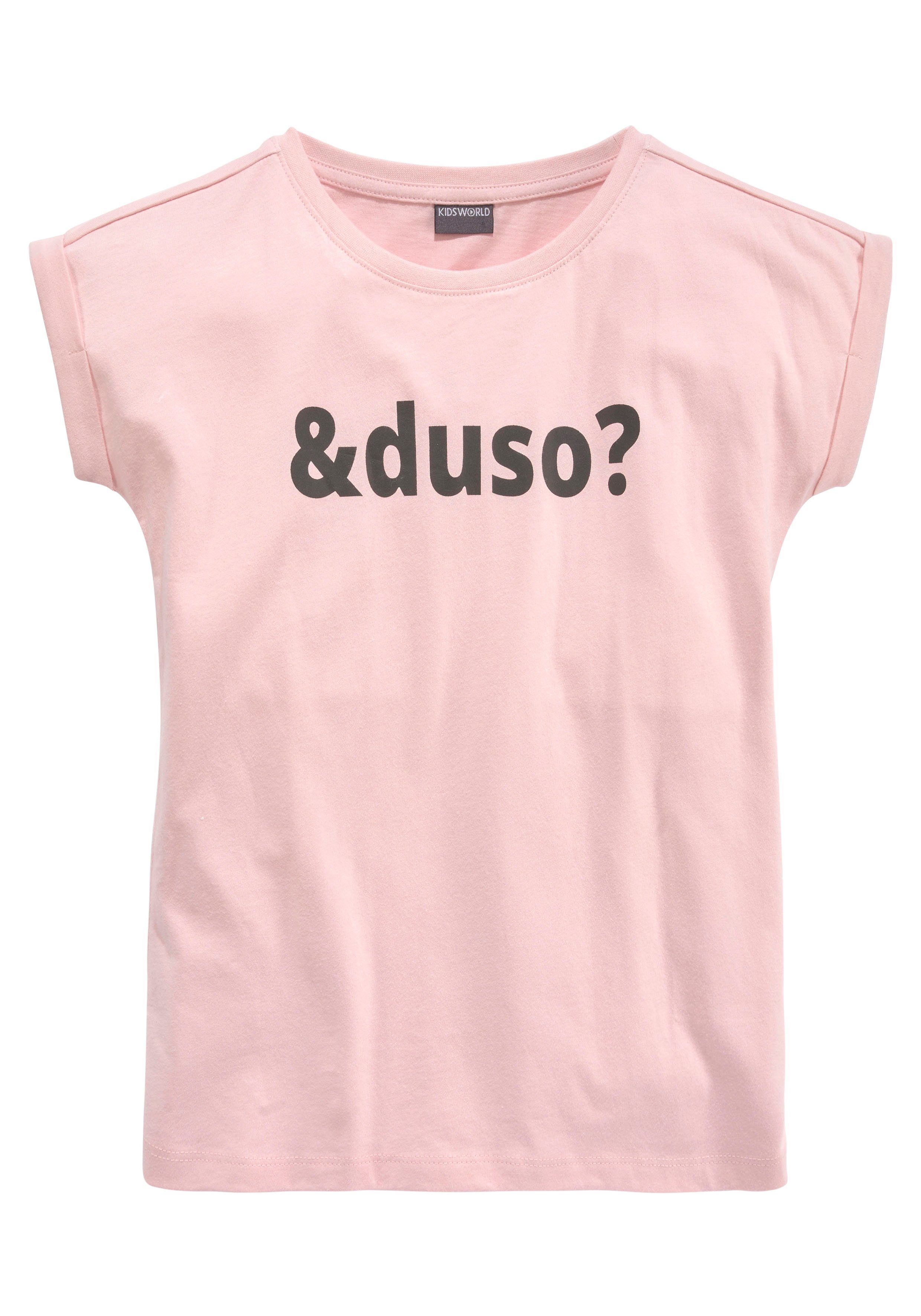 Passform in T-Shirt bequemer &duso? KIDSWORLD