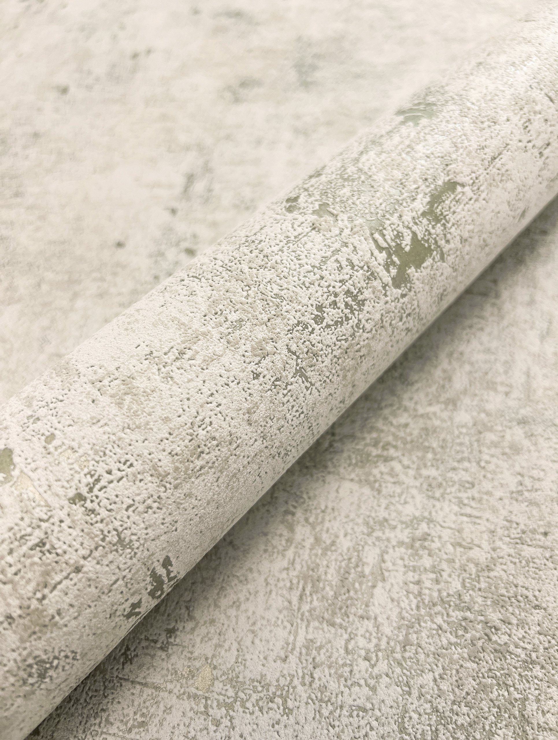 Newroom Vliestapete Kiba Creme Tapete Betonwand Beton,Zement,Metallic, Beto günstig online kaufen