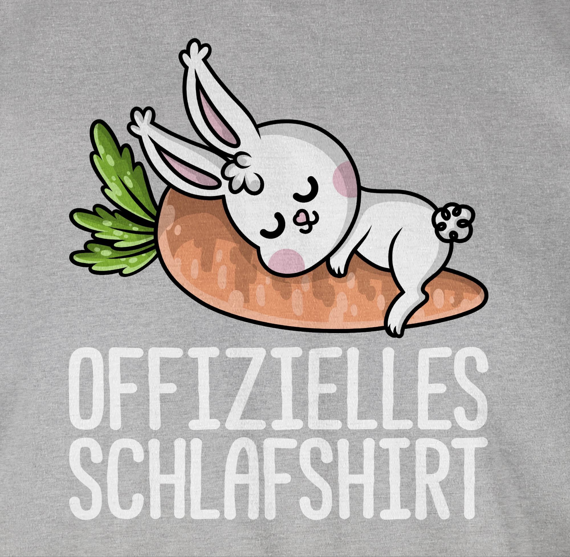 Shirtracer Rundhalsshirt Offizielles Schlafshirt mit Hase günstig online kaufen