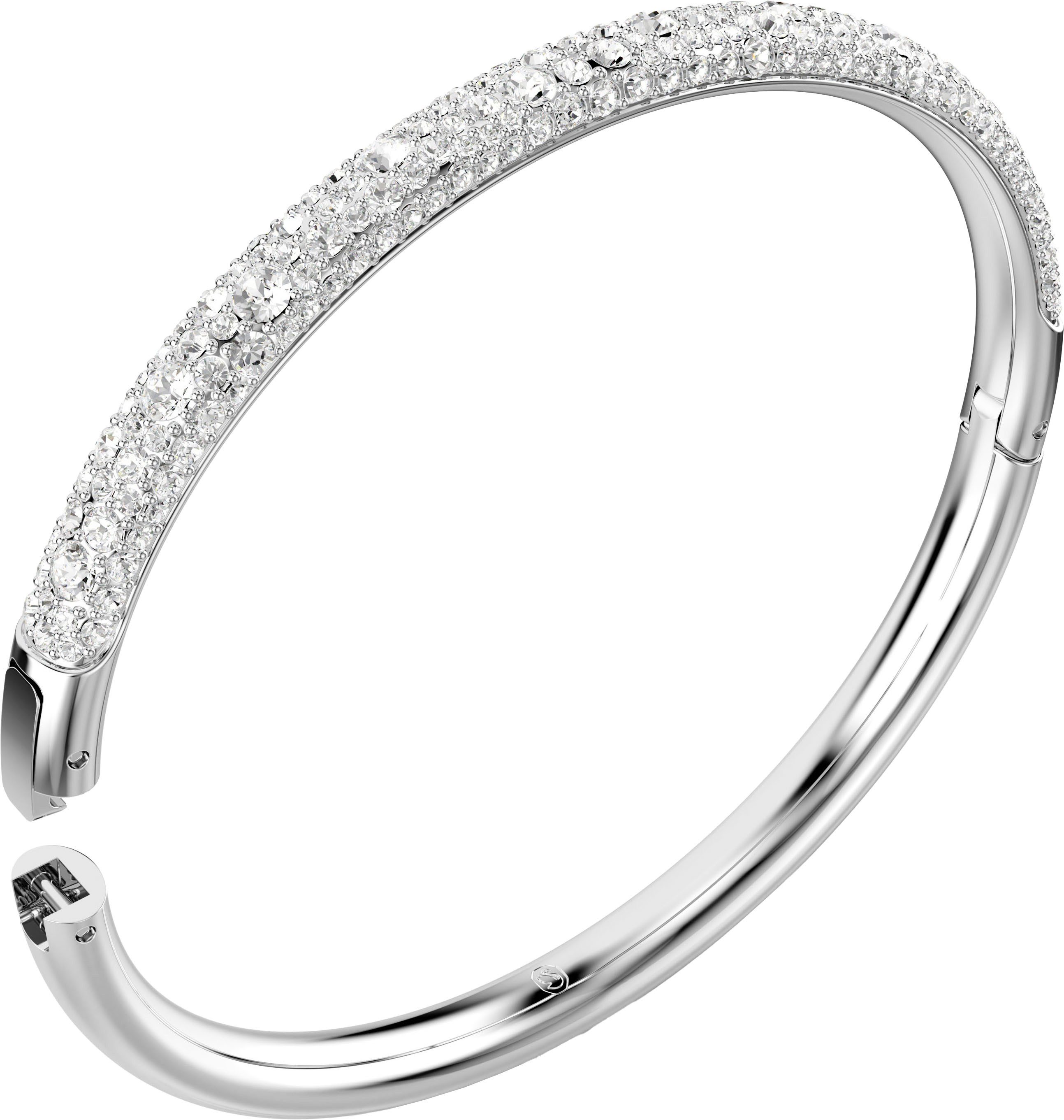 Swarovski Armreif Meteora, Schnee-Pavé, 5684241, 5688611, 5688612, mit Swarovski® Kristall