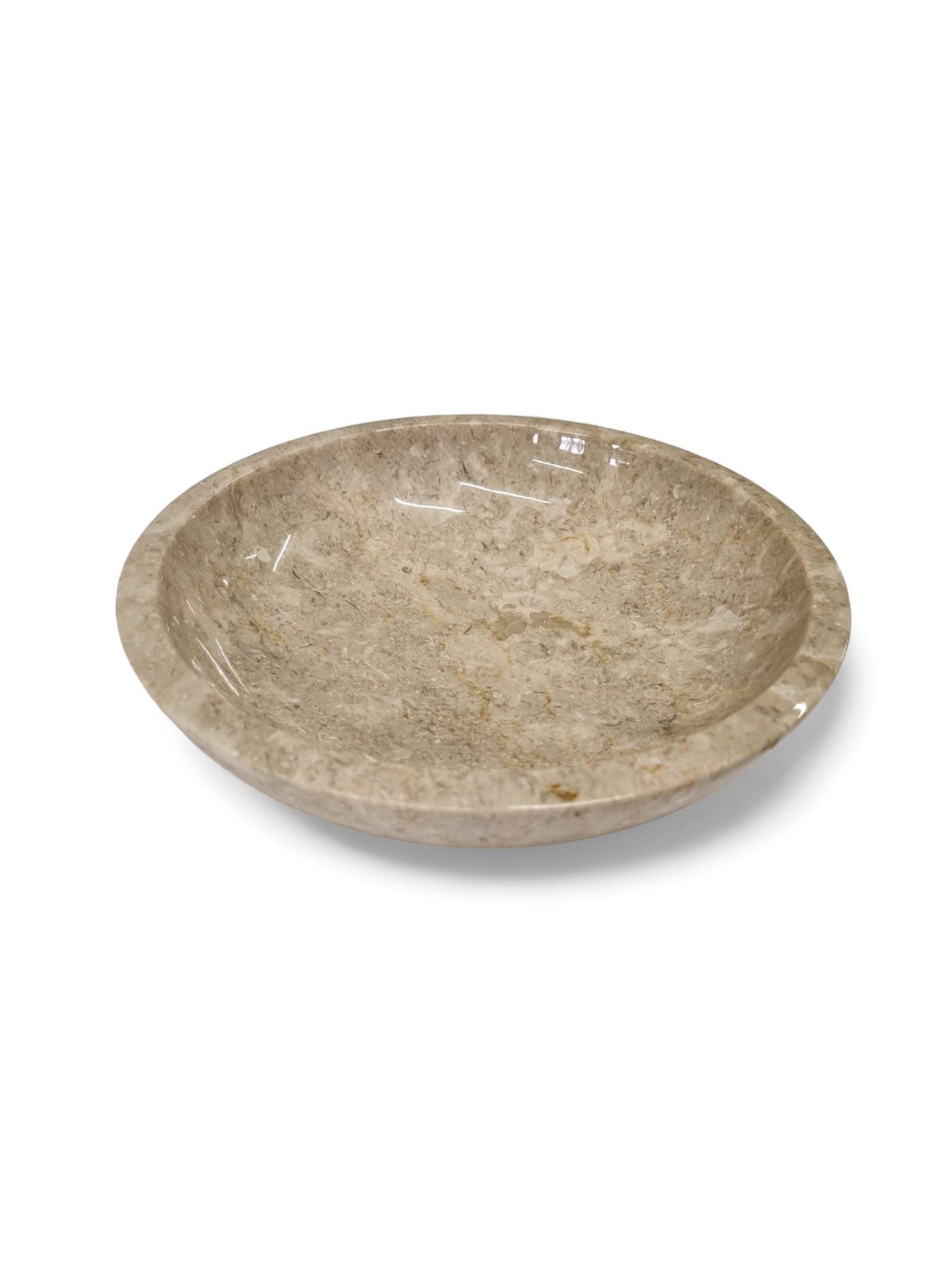 Kinaree Dekoschale Marmor Schale rund, beige, Marmor, poliert, glatt, rund, günstig online kaufen