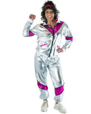 Funny Fashion Kostüm Metallic Trainingsanzug Jogginganzug 'Scarlet' für
