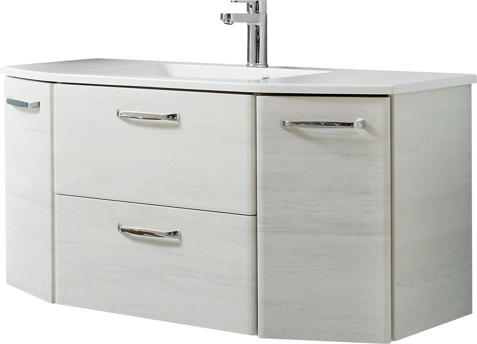 Saphir Waschtisch Quickset Waschplatz inkl Mineralmarmor-Waschtisch, 112cm günstig online kaufen