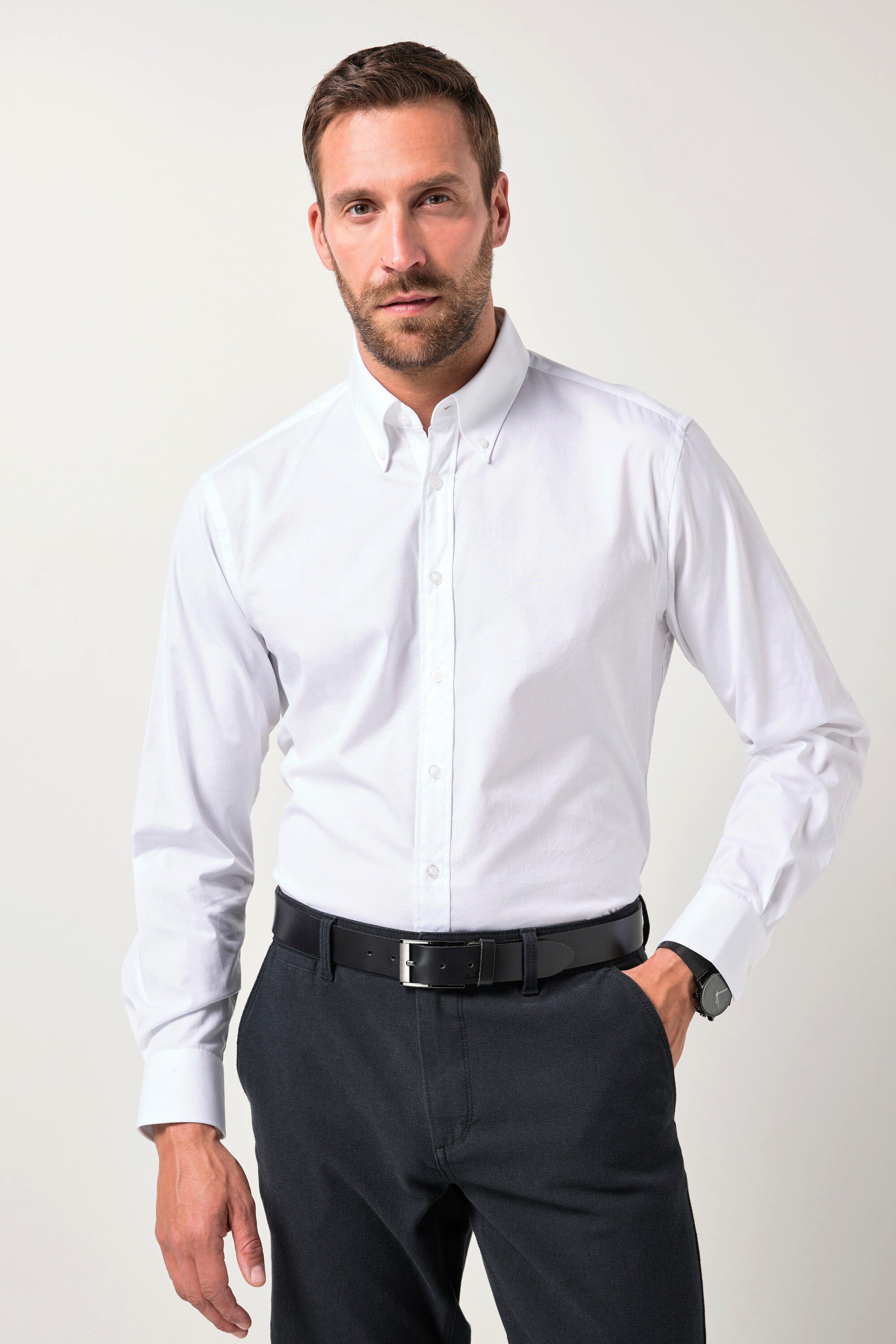 JP1880 Businesshemd JP1880 Hemd FLEXNAMIC® Buttondown-Kragen bis 7 XL günstig online kaufen