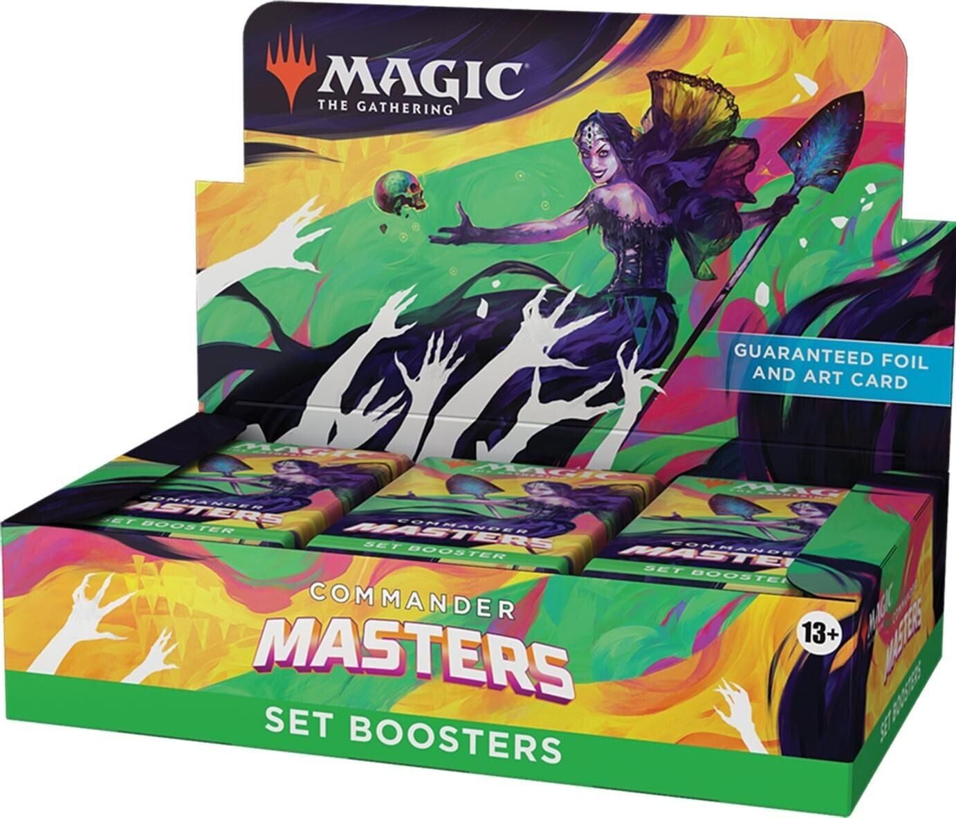 Magic the Gathering Sammelkarte Commander Masters Set Display Englisch, Includes 24 Set Booster Packs