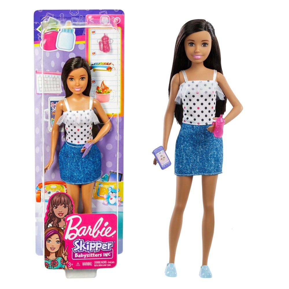 Barbie Anziehpuppe Skipper Mattel & Puppe Babysitters Accessoires Freundin Barbie