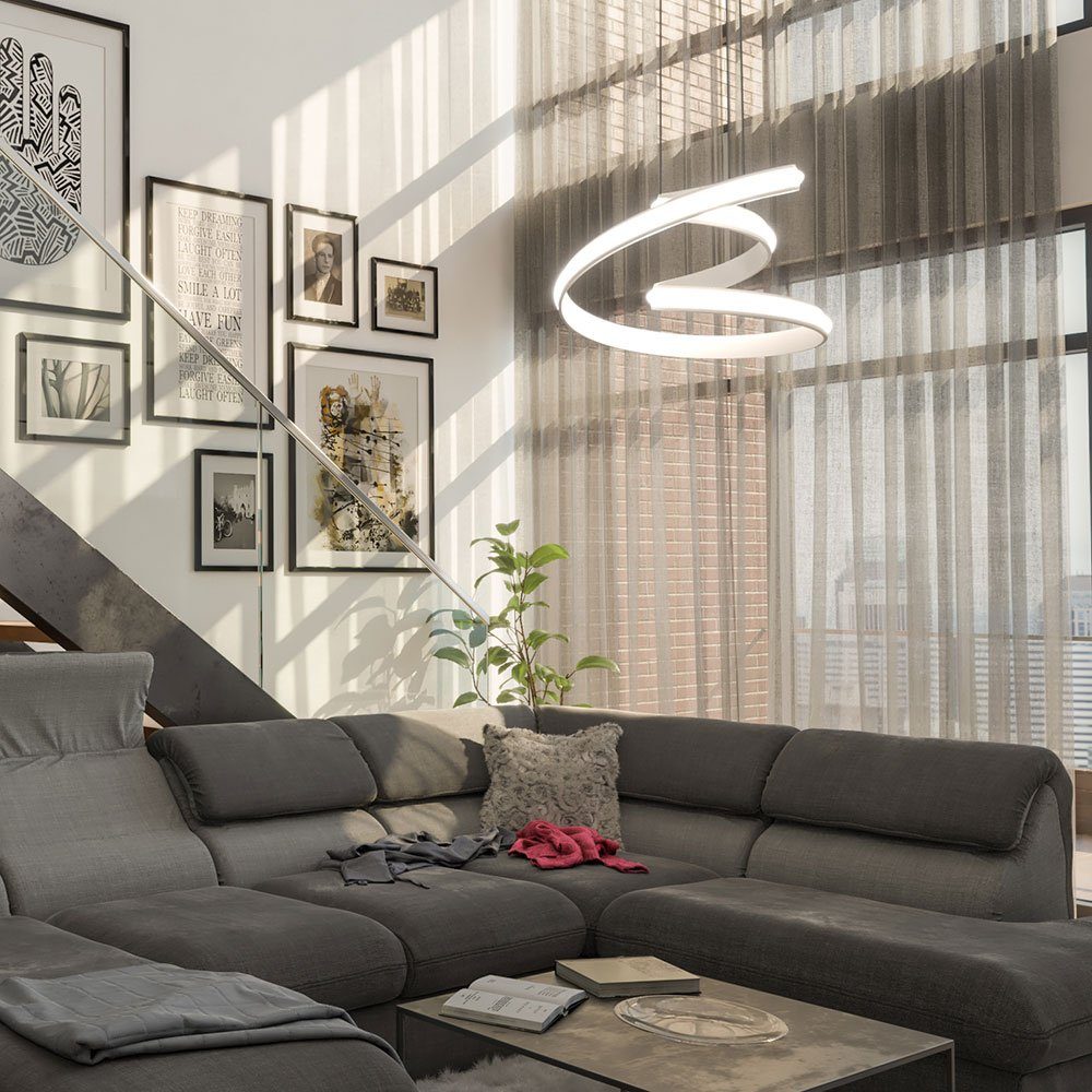 WOFI LED Pendelleuchte, weiß LED Leuchtmittel hängend inklusive, Warmweiß, Esstischlampe Deckenlampen Wohnzimmer Pendelleuchte