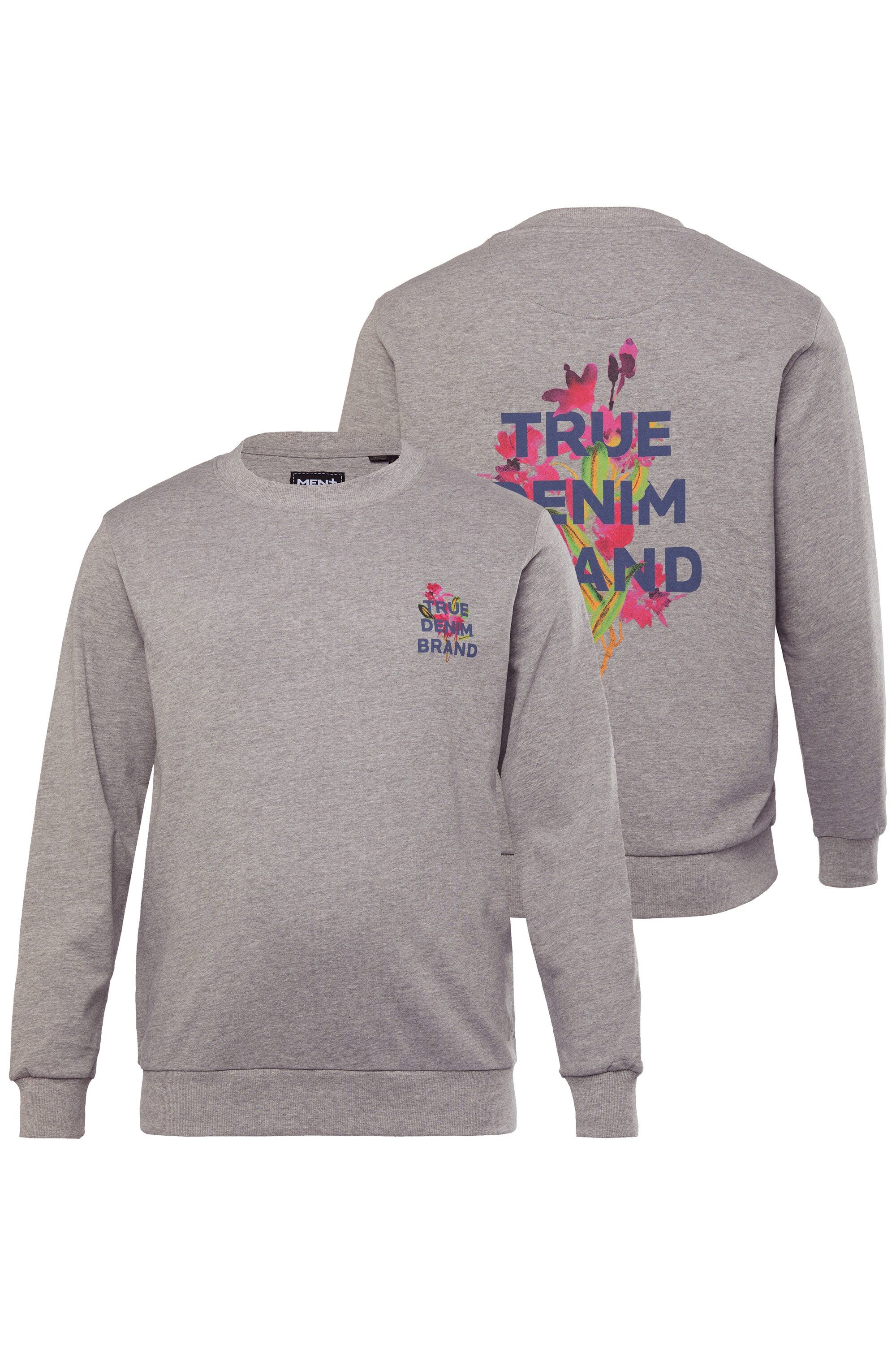 Men Plus Sweatshirt Sweatshirt Rückenprint