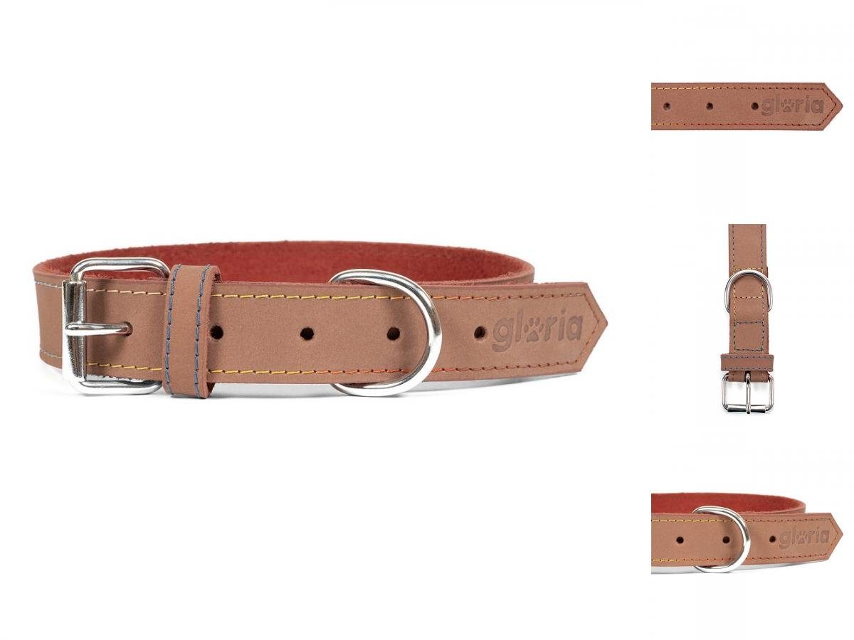 Gloria Hundeleine Gloria Hundehalsband Oasis Braun 45 x 1,8 cm, Leder