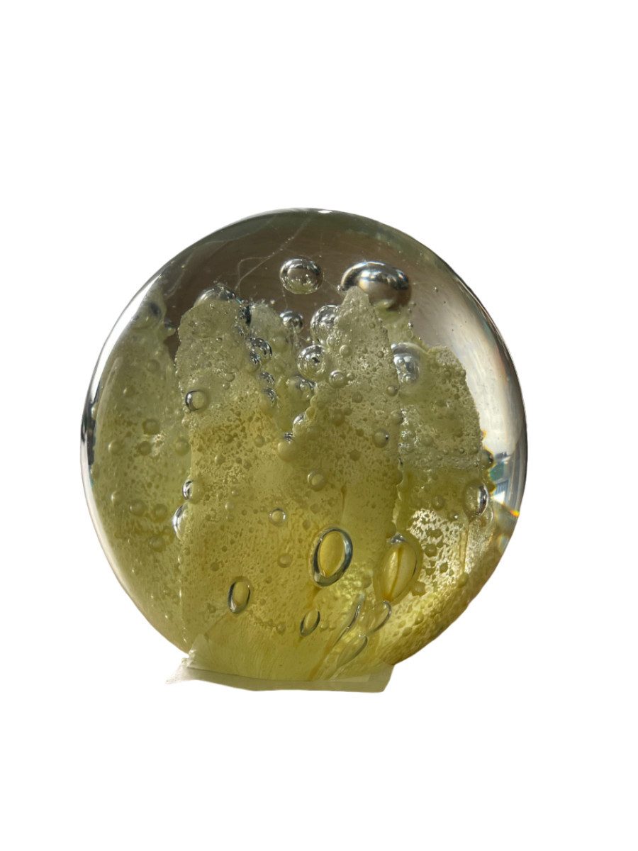 Dirk Davids Leuchten GmbH Ornament Ornament Glas Koralle Gelb Briefbeschwerer Meer Pflanzen Ornament – Bild 2 von 4
