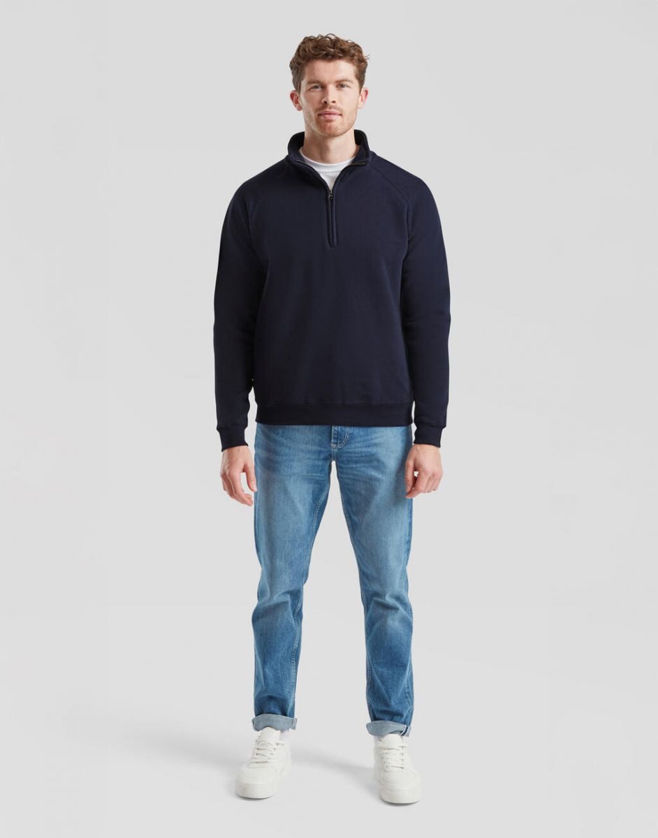 Fruit of the Loom Sweatshirt Classic Zip Neck Sweat