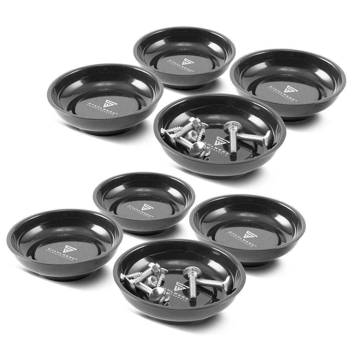 STAHLWERK Magnethalter Magnetschale Zoll aus Kunststoff 8 Stück