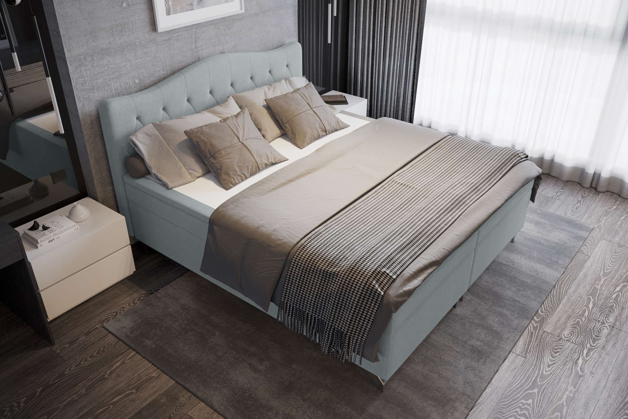 99rooms Boxspringbett Heaven (Schlafzimmerbett, Bett), mit günstig online kaufen