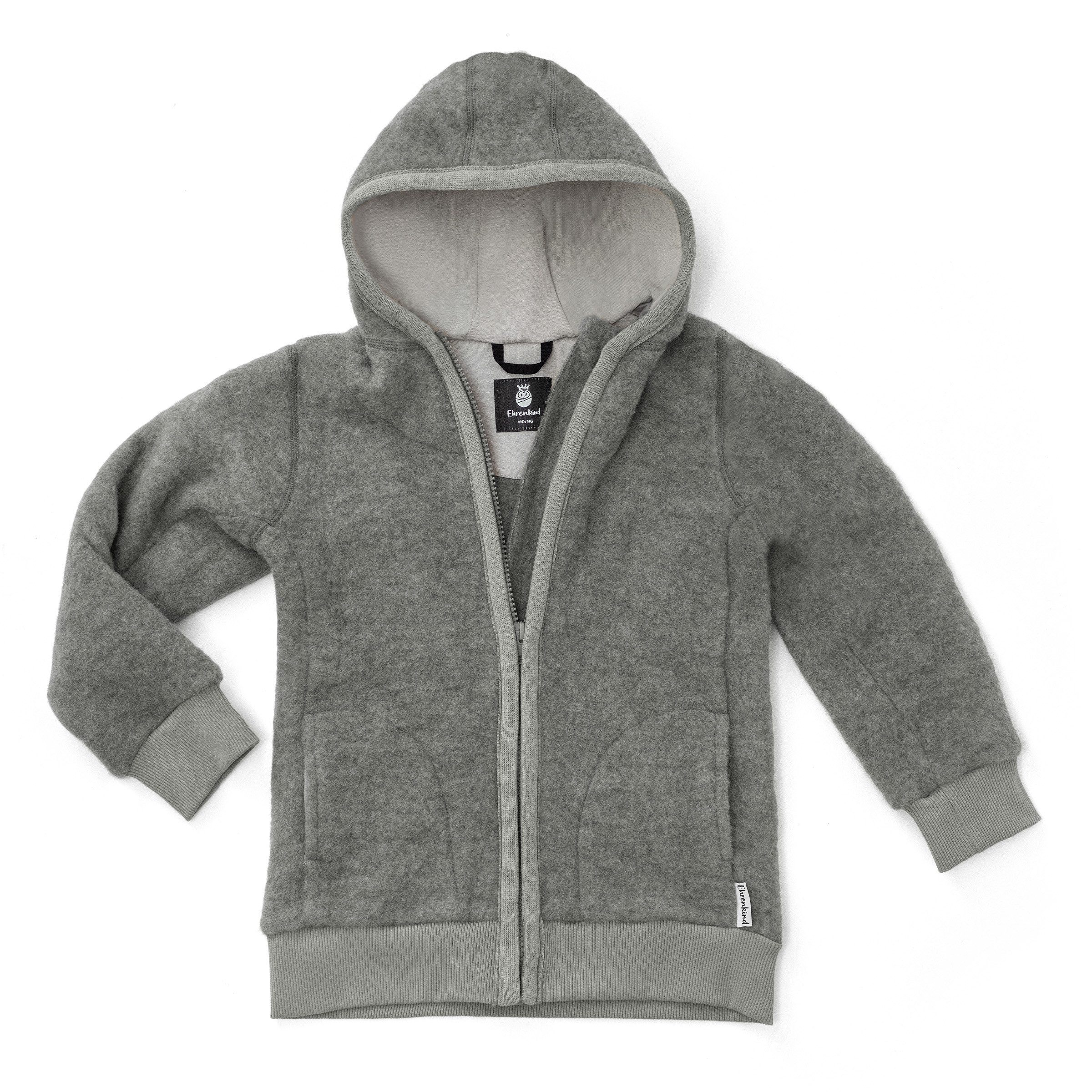 Fleecejacke für Kinder aus feinster Bio-Merinowolle