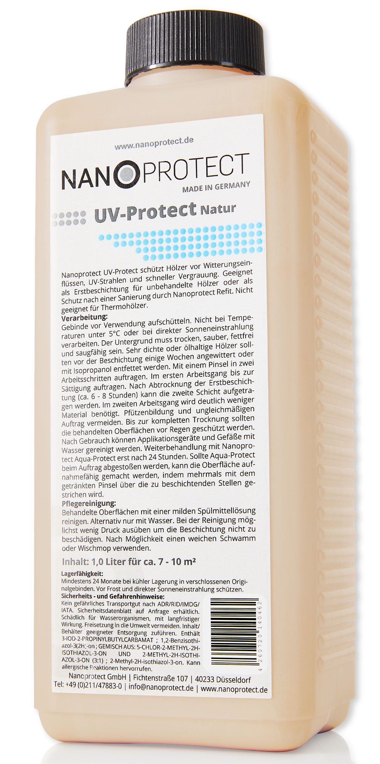 Nanoprotect Holzöl UV-Protect Natur - 1 Liter - Witterungsschutz
