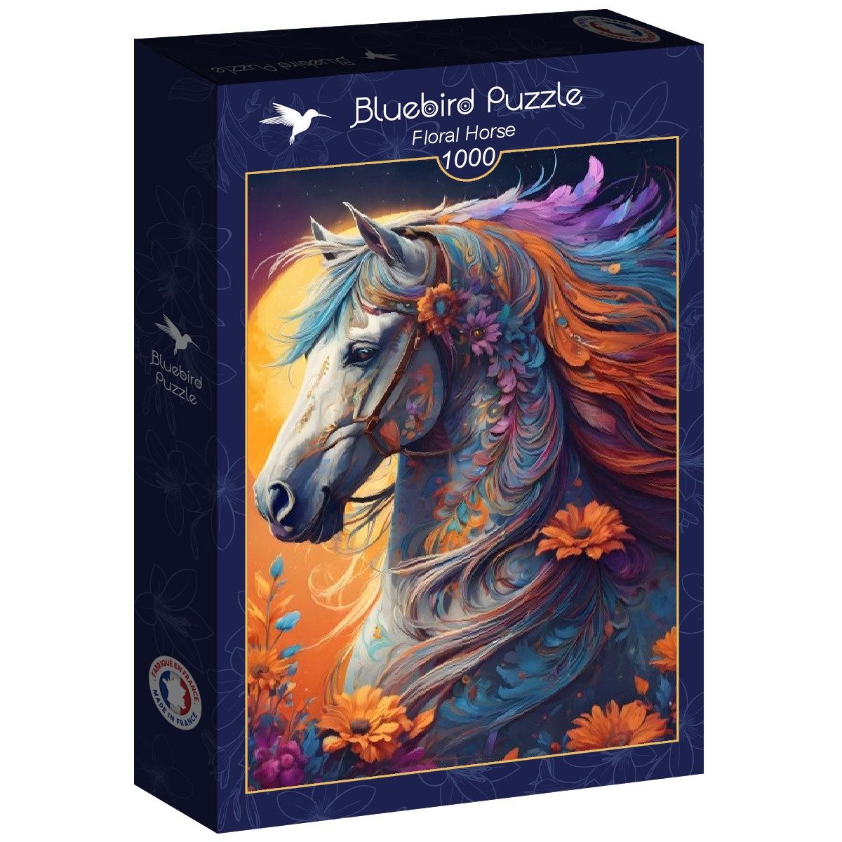 Bluebird Puzzle Puzzle Floral Horse, Puzzleteile günstig online kaufen