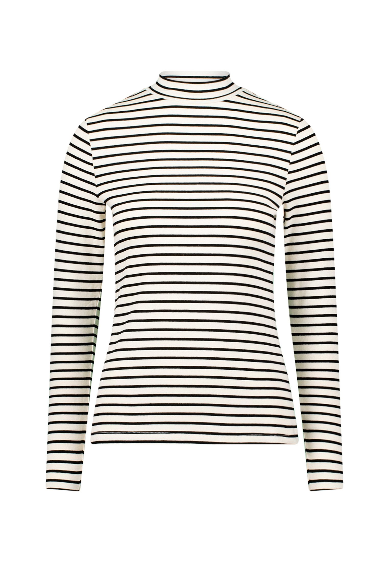 Zero Kurzarmshirt Damen mit Stehkragen (1-tlg) Plain/ohne Details