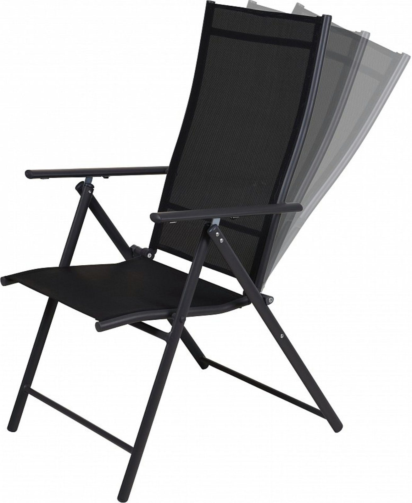 Koopman Sitzgruppe Gartenmöbel Sitzgruppe Balkonmöbel Antrazit 3 Tlg SEt, (3-tlg), Set, Tisch, 2 x Hochlehner, 3 Tlg