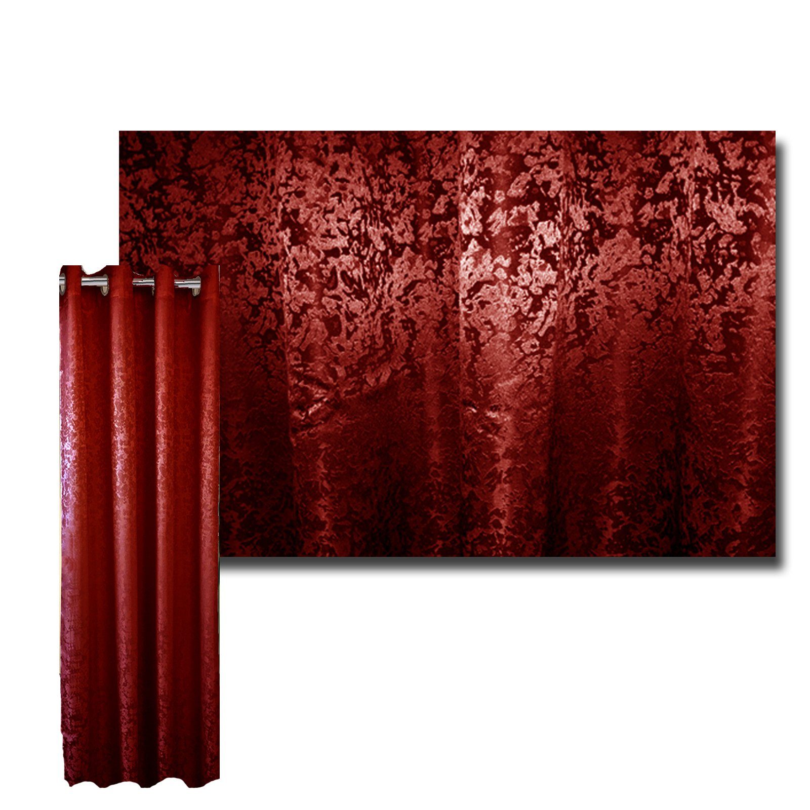 Vorhang Vorhang blickdicht, 140x245 cm, Ösenschal, Glanzoptik, JEMIDI, (1 St)