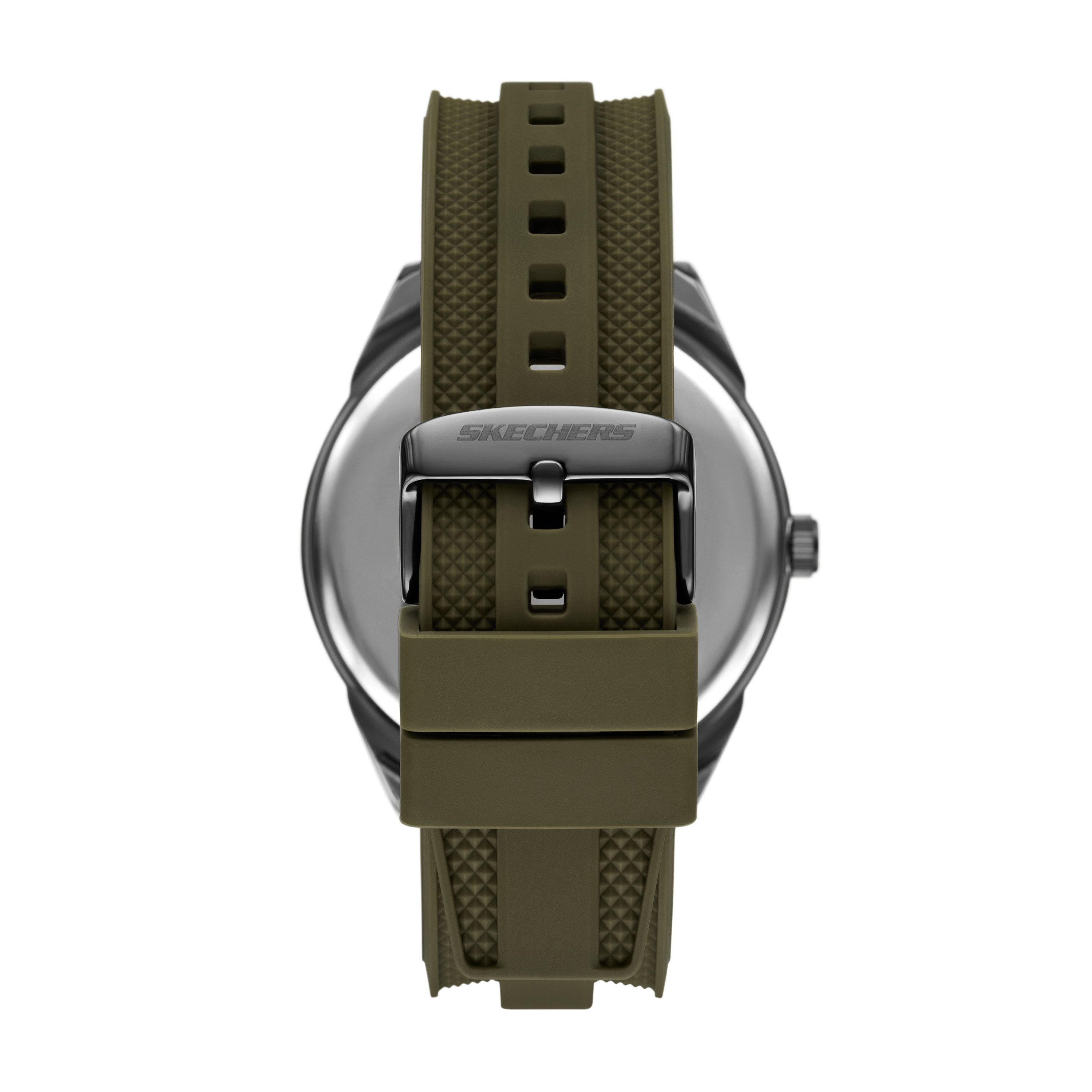 Skechers Quarzuhr Nylon Cord Keychain Set SR9143, (Set, 4-tlg., mit zwei Armbändern und einem Schlüsselanhänger), Armbanduhr, Herrenuhr, Silikonarmband, Ideal auch als Geschenk, analog