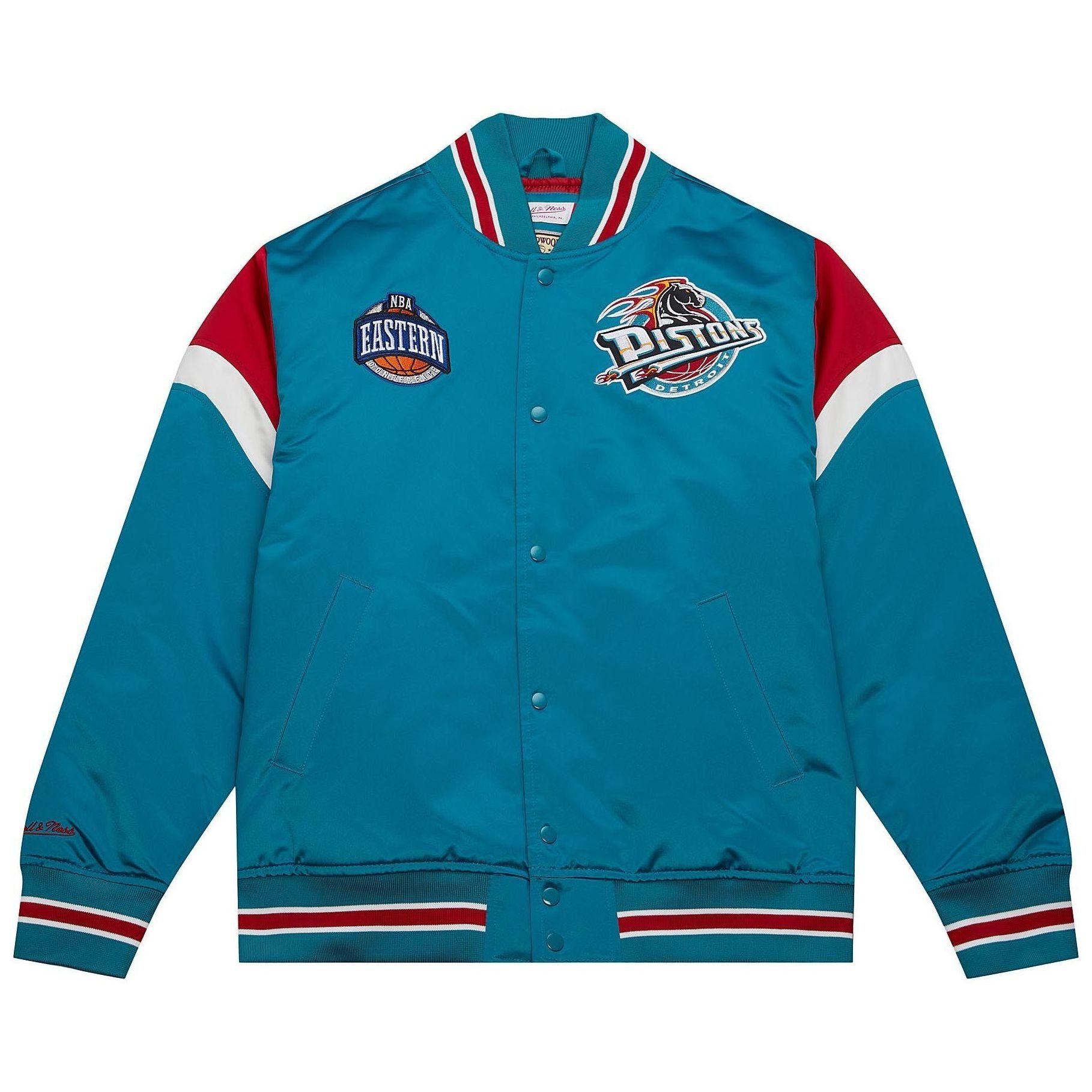 Satin NBA & Mitchell Pistons Heavyweight Detroit Ness Collegejacke