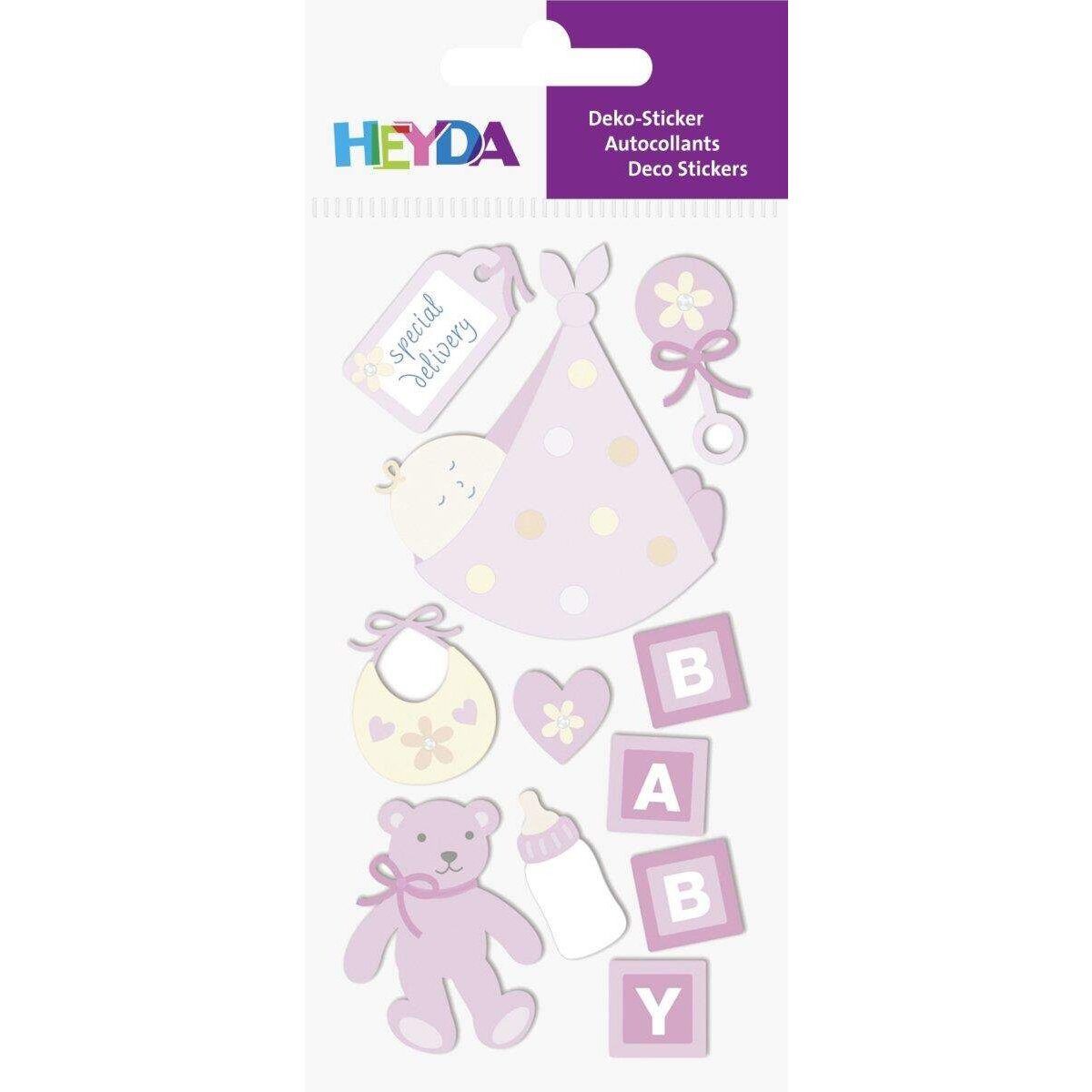 Sticker Heyda Sticker Mix-Packung Babysachen