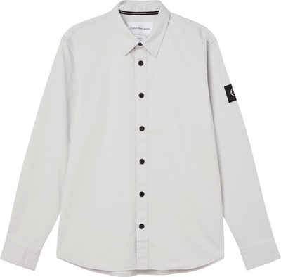 Calvin Klein Jeans Langarmhemd »MONOLOGO BADGE RELAXED SHIRT« mit Calvin Klein Logo-Badge auf dem Ärmel