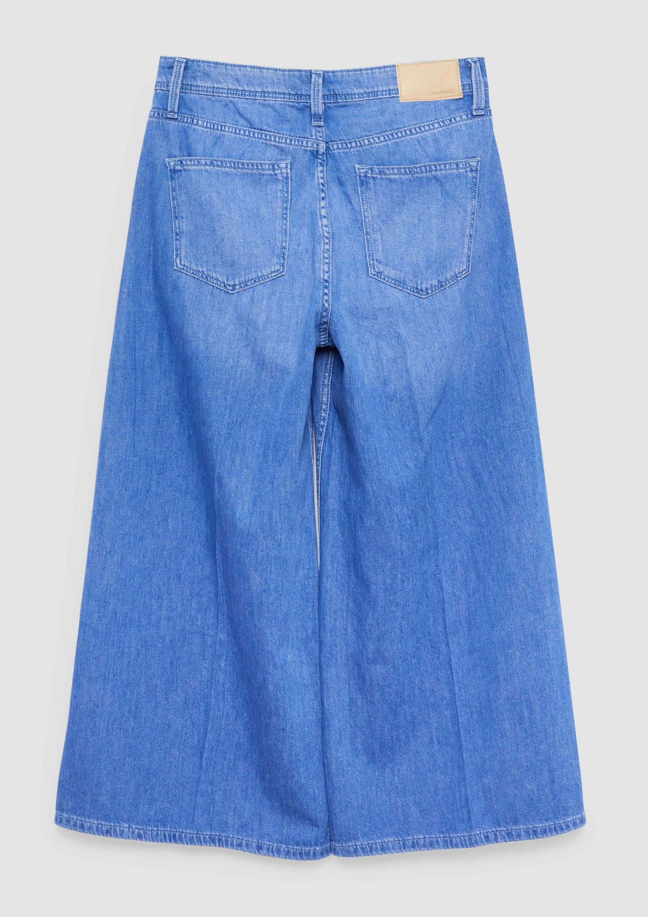 s.Oliver Weite Jeans Jeans-Hose MILLI Jeans-Culotte / Extra Wide Leg / High Rise