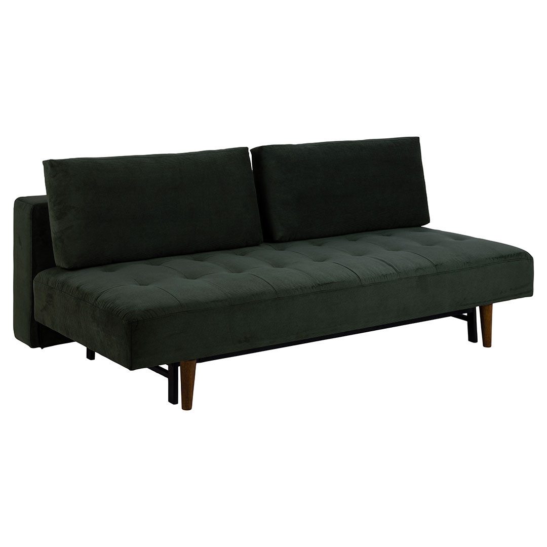 ACTONA GROUP Schlafsofa Blain Schlafsofa Samt grün.
