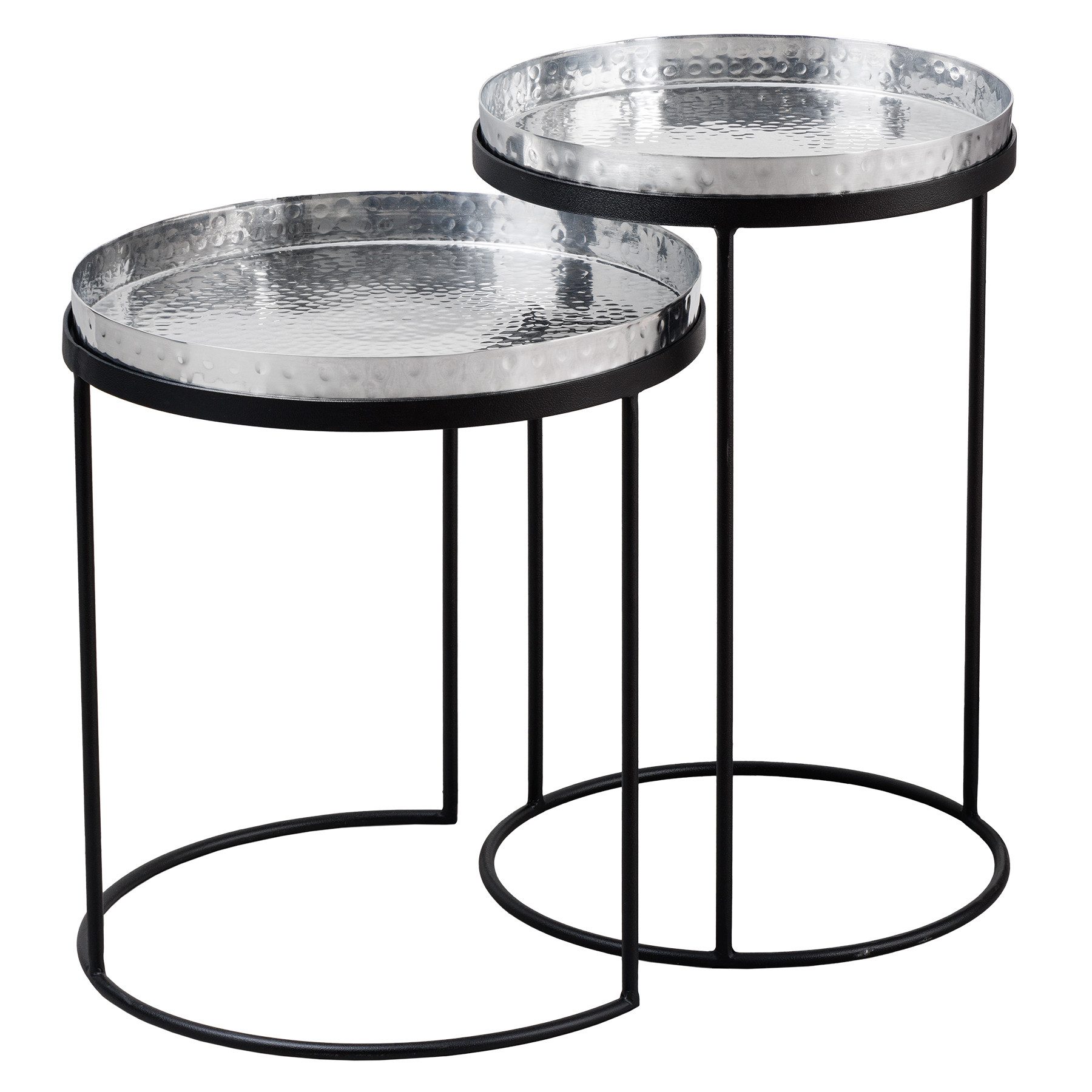 riess-ambiente Beistelltisch ELEMENTS 55cm silber (Set, günstig online kaufen