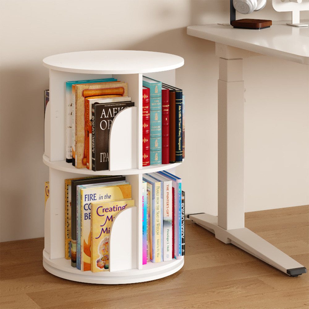 NUODWELL Bücherregal Drehbare Bücherregal, 2/3/4/5 Etagen Stehregale Lagerr günstig online kaufen