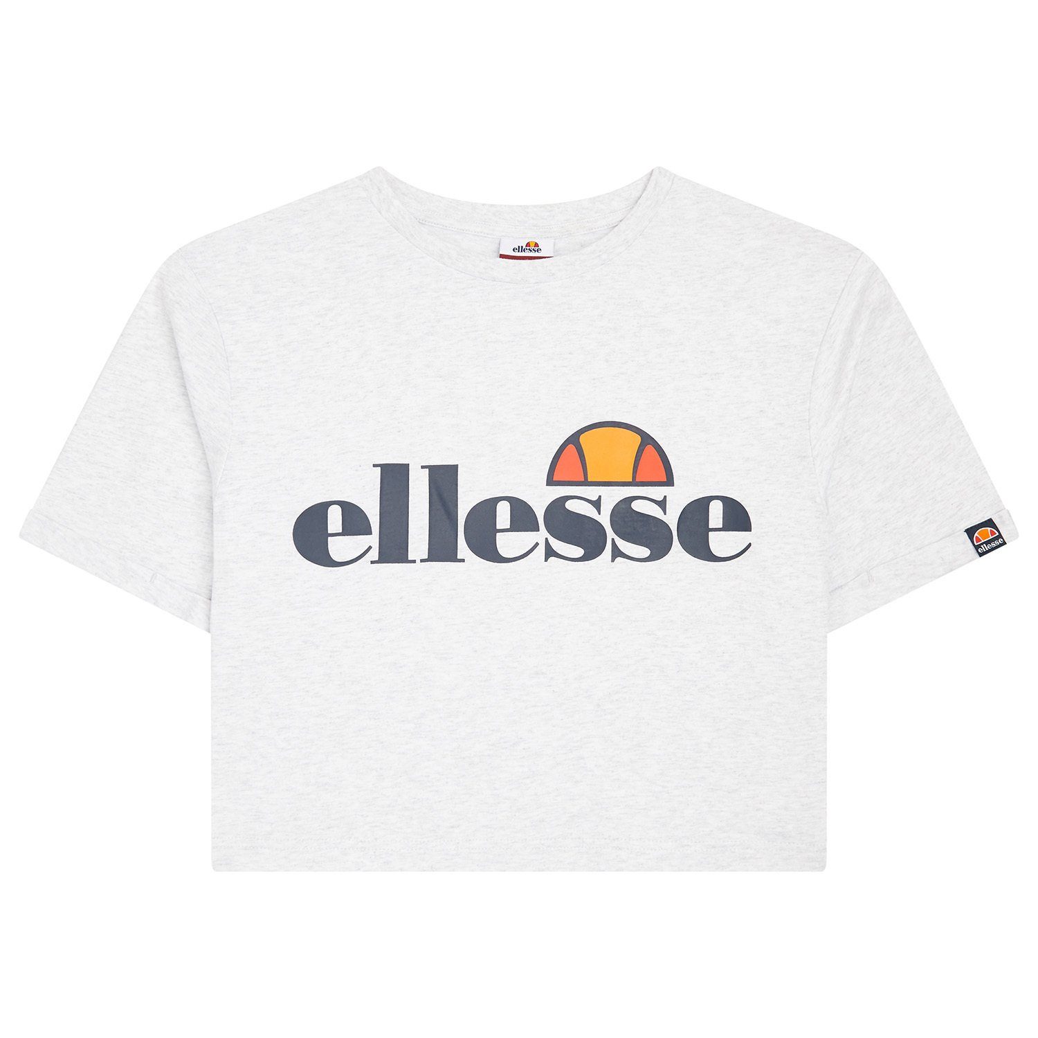 Damen - Kurzarm, Crop-Top, T-Shirt Grau Ellesse Crewneck T-Shirt