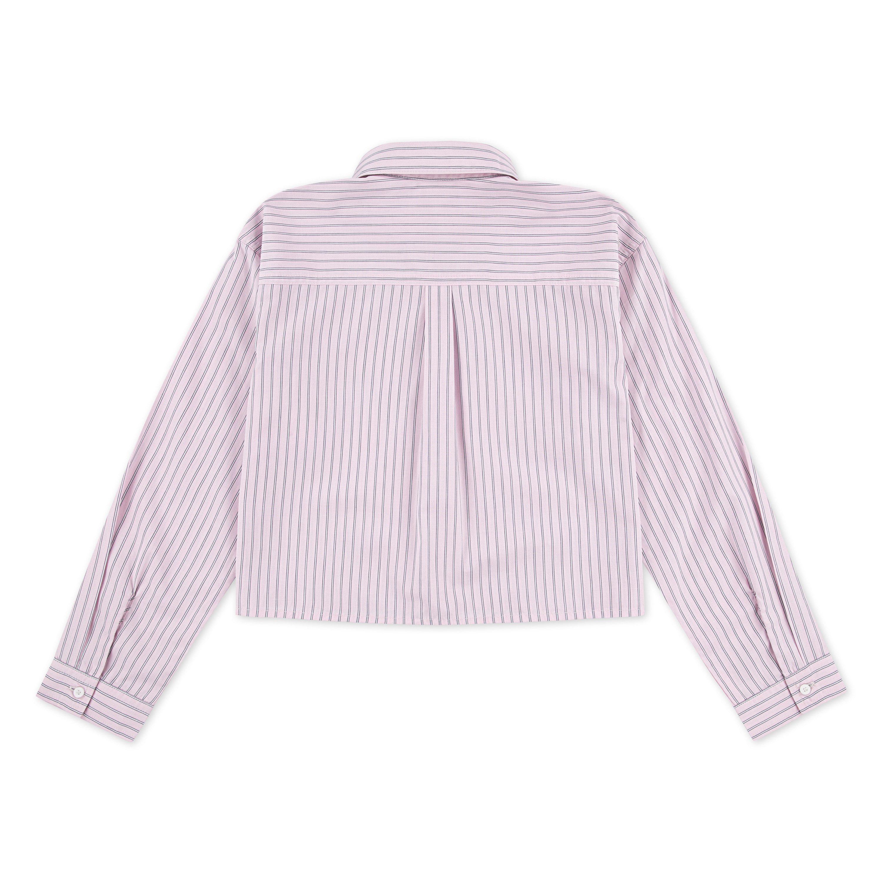 Abercrombie Kids Hemdbluse BUTTON FRONT BOXY SHIRT kurz und mit feinen Streifen, for girls – Bild 5 von 5
