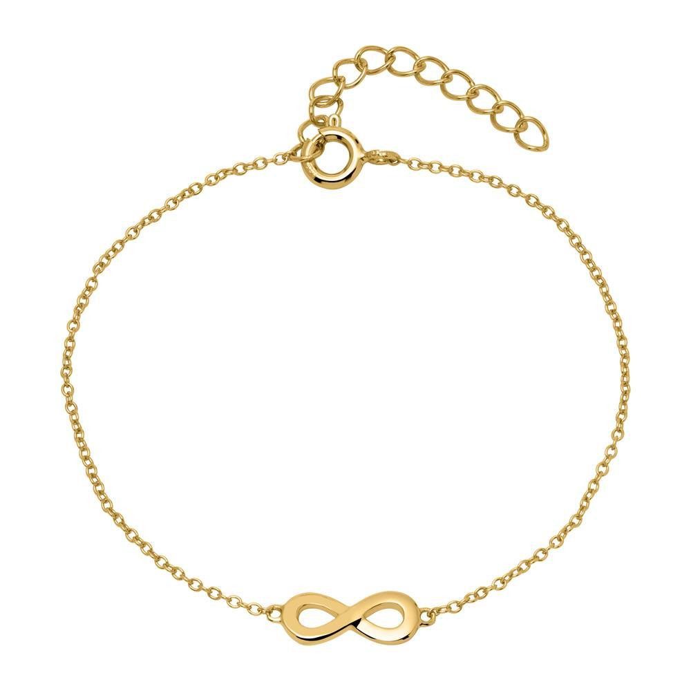 Unique Silberarmband Vergoldetes 925er Silberarmband Infinity für Damen von Unique