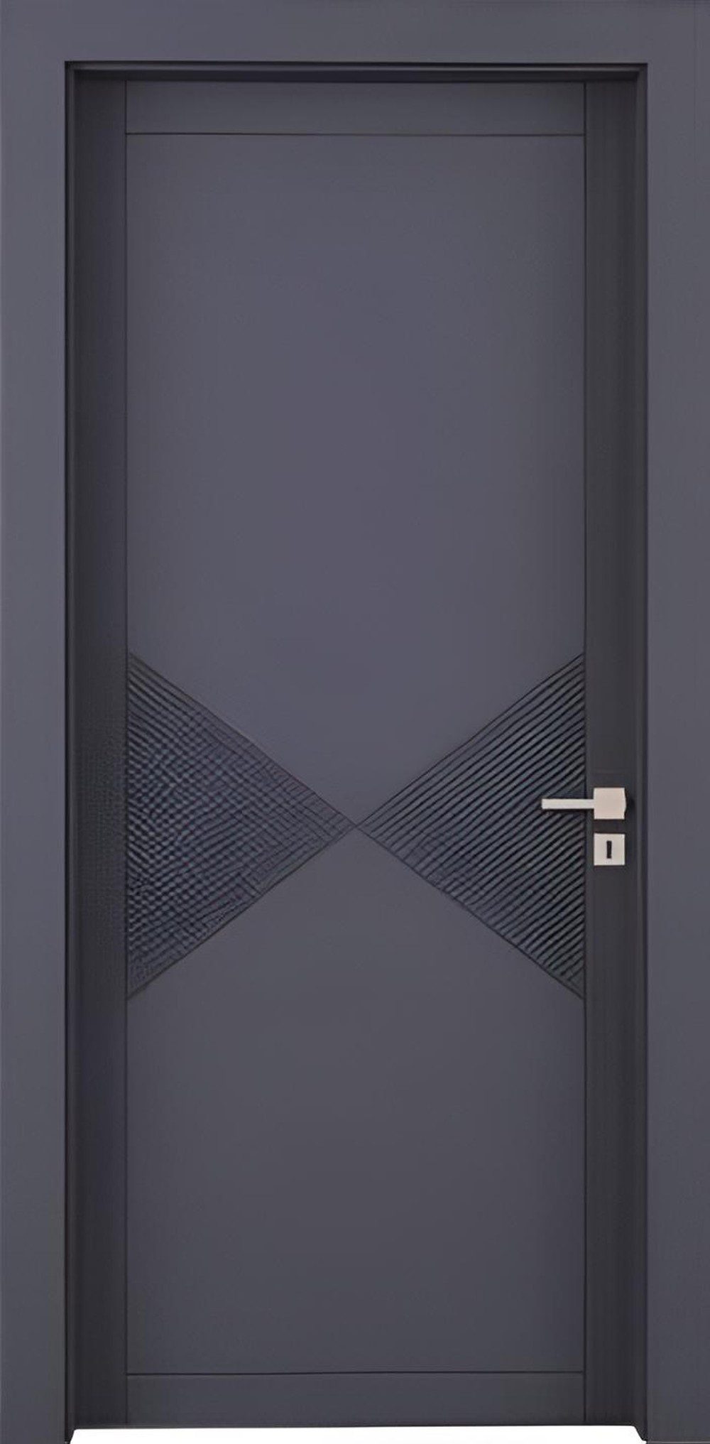 JVmoebel Zimmertür Graue Innentür aus PVC mit modernem Design