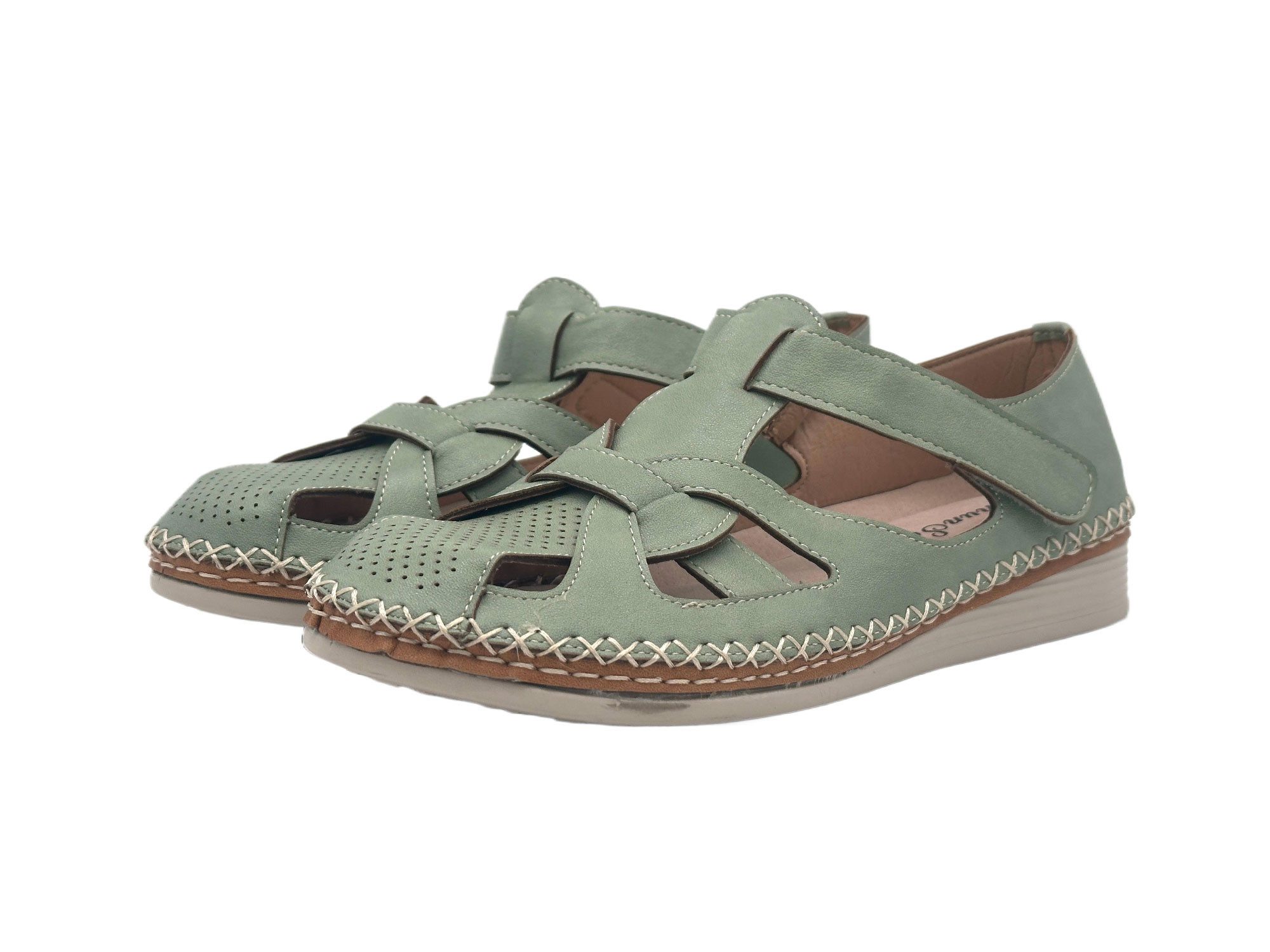 Nowaland Halboffene Damen Sandalen mit stabiler Passform und Komfortsohle Sandale Atmungsaktiv, stabiler Halt, weich und flexibel