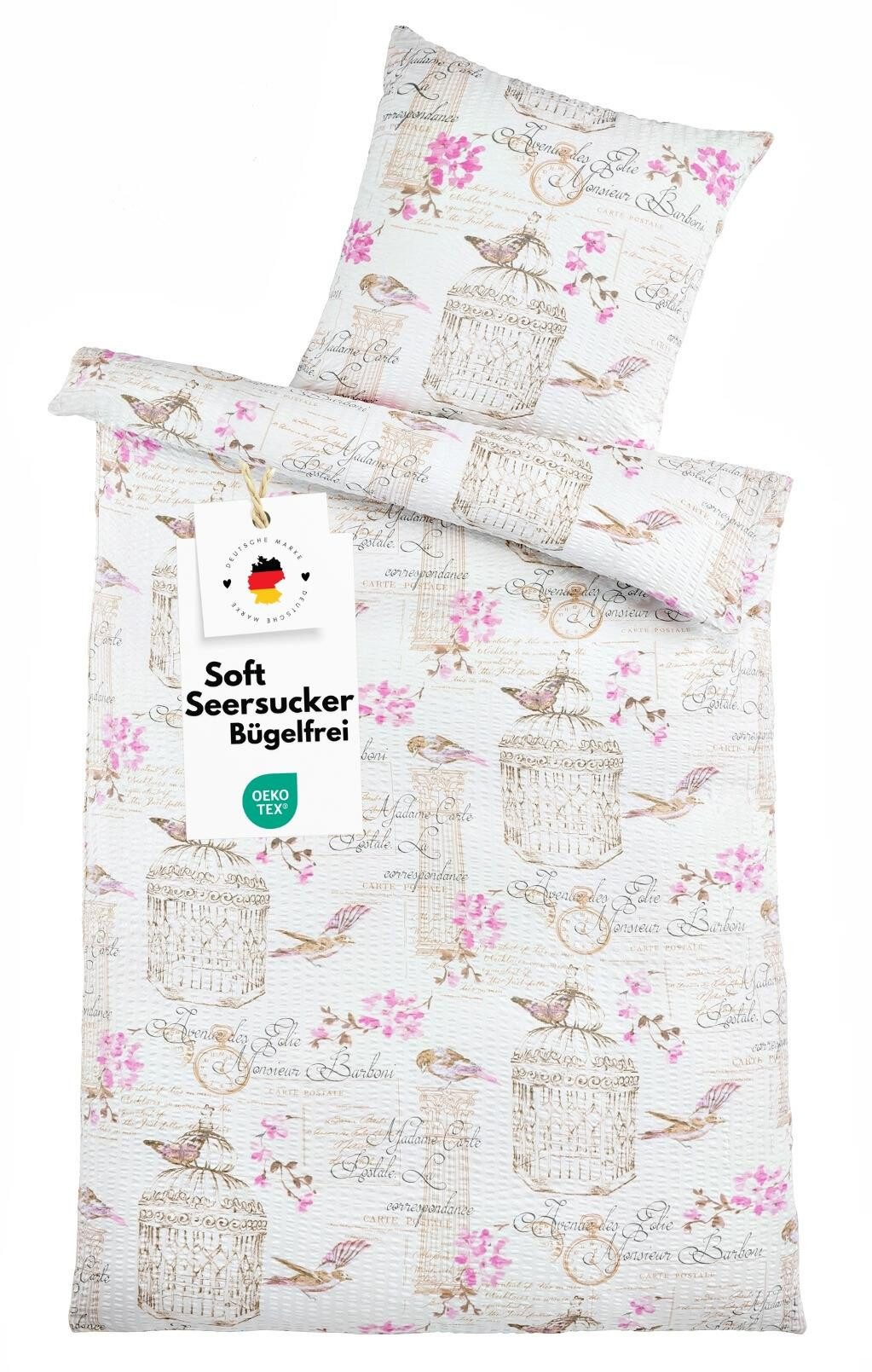 Carpe Sonno Bettwäsche Seersucker 135x200 Mikrofaser günstig online kaufen