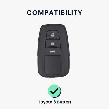 kwmobile Schlüsseltasche Autoschlüssel Hülle für Toyota (1-tlg), Schlüsselhülle Silikon Cover
