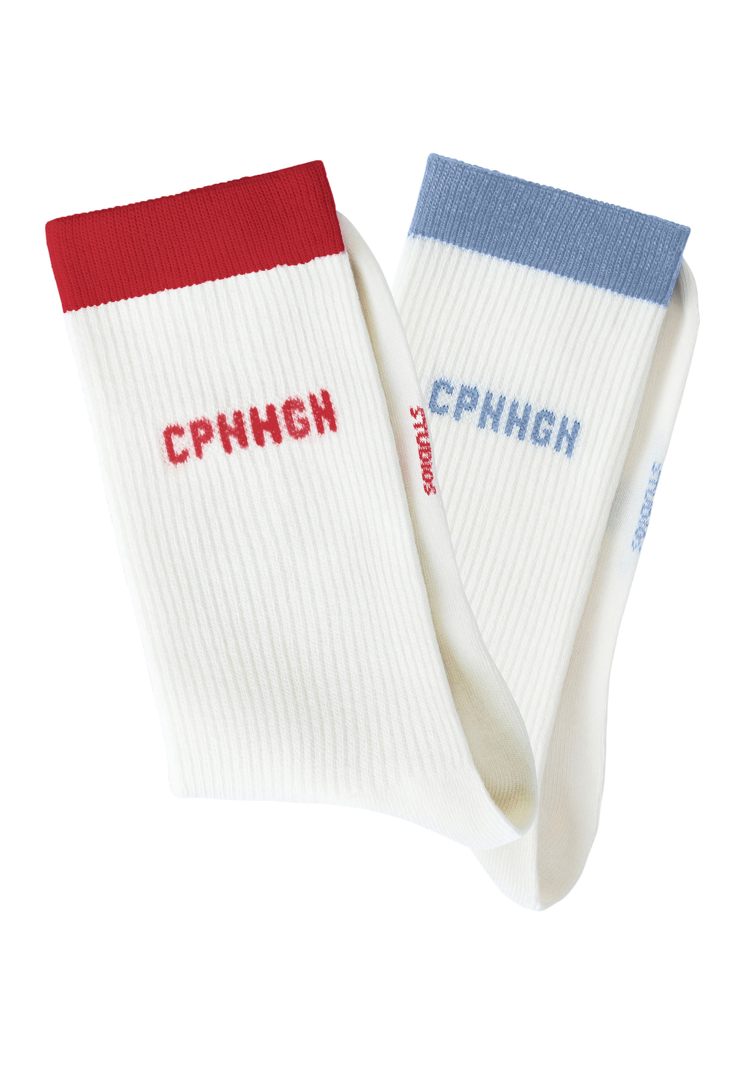 Copenhagen Studios Tennissocken (Packung, 2-Paar) mit kontrastfarbenem Bund günstig online kaufen